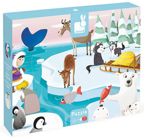 Puzzle tactile la vie sur la banquise 20 mcx