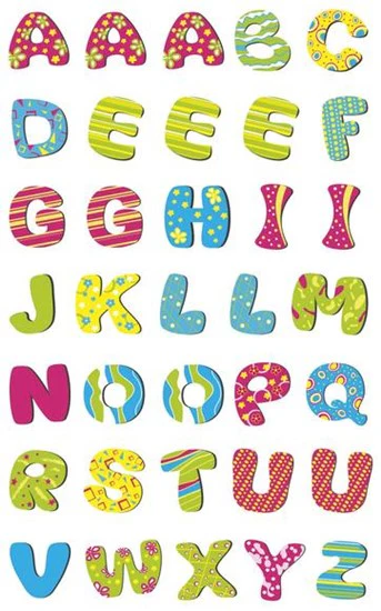 Autocollants alphabet pep's
