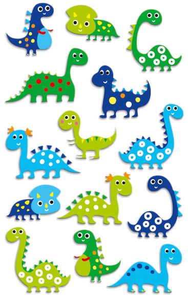 Autocollants dinosaures