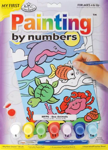 Première peintures à numéros animaux de la mer
