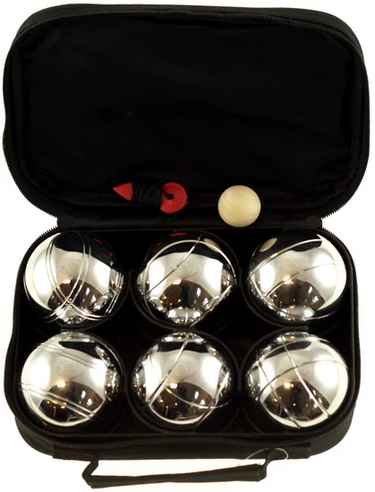 Jeu de pétanque en métal (6 boules)