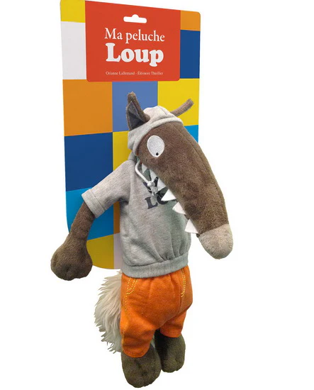 Ma peluche Loup habillée tenue sport