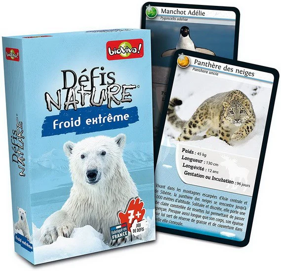 Cartes Défis Nature: Froid Extrême