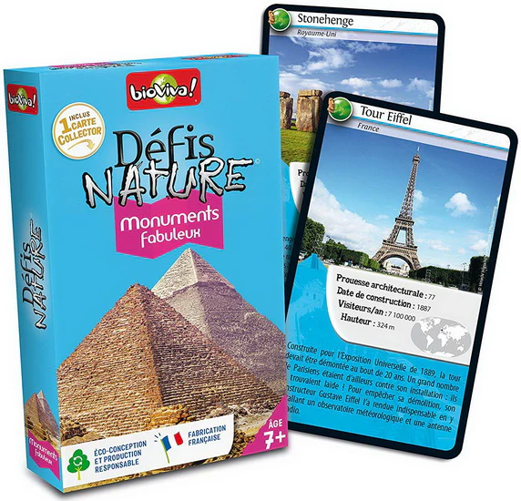 Cartes défis nature Monuments fabuleux