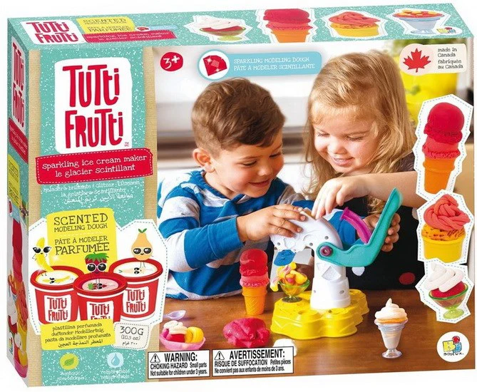 Crème glacée scintillante Tutti Frutti