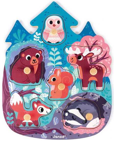 Puzzle en bois Happy Forest 6 mcx