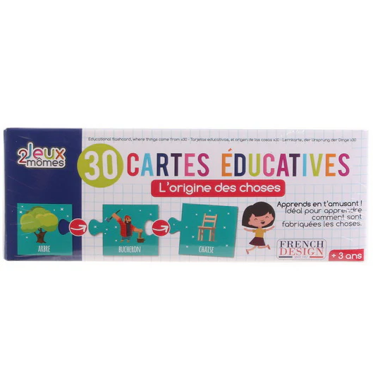 Cartes éducatives L'origine des choses