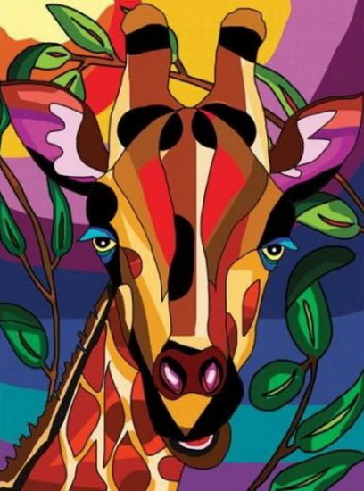Girafe 30 x 40 cm