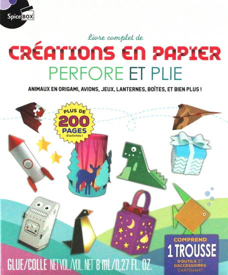 Créations en papier : perfore et plie