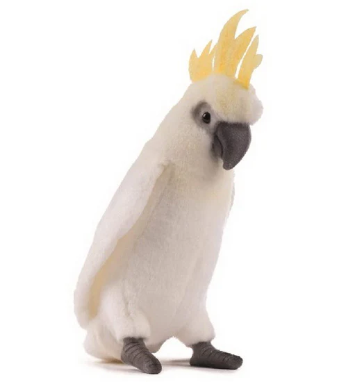 Peluche Cacatoès blanc 20cm
