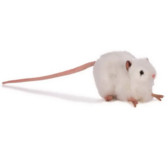 Peluche Souris blanche 12cm