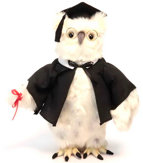 Peluche Harfang des neiges 33cm