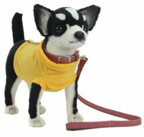 Peluche Chihuahua noir 25cm