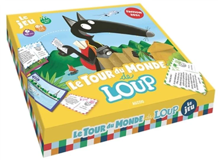 Tour du monde de Loup : le jeu(Le) Cof. N. éd.