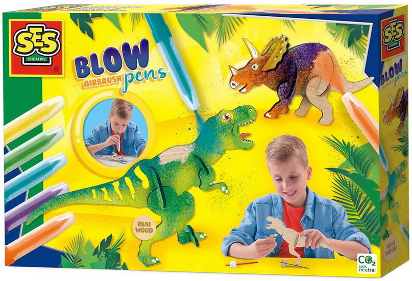 Crayon aerographe Dinosaure