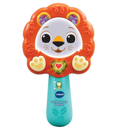 Hochet miroir lumi lion