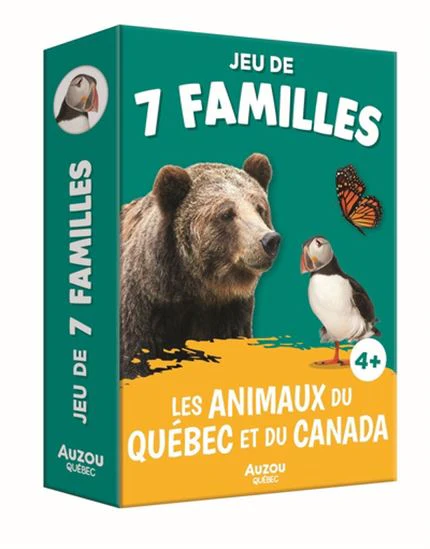 Jeu de 7 familles des animaux du Québec et du Canada
