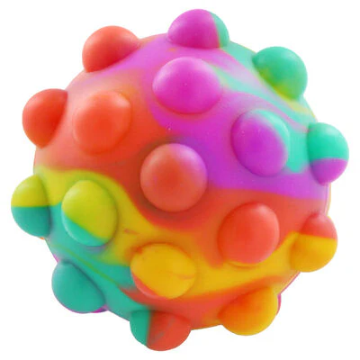 Balle fidget push popper