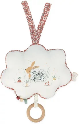 Boite à musique en tissu Mon petit lapin