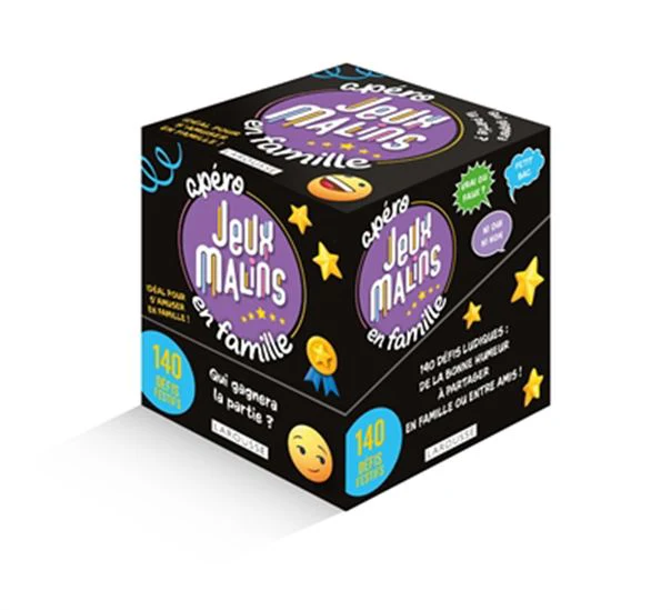 Apéro jeux malins en famille : 140 défis festifs Cof. N. éd.