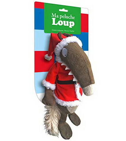 Ma peluche Loup habillée Noël
