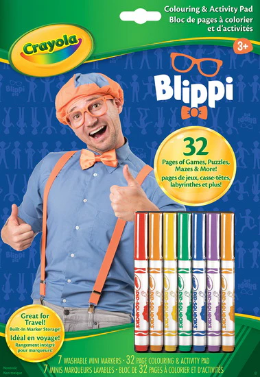 Bloc à colorier et acivités Blippi