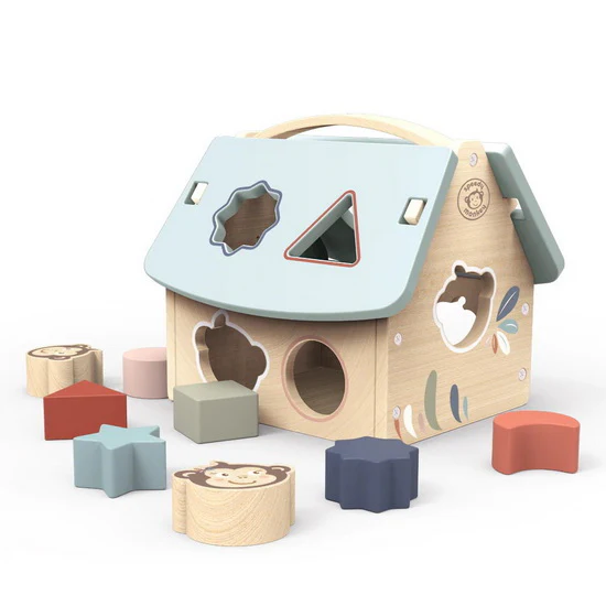 Maison à formes en bois 8 blocs