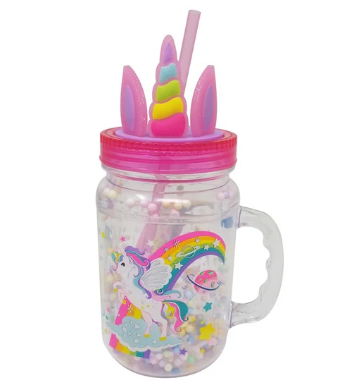 Pot Mason Licorne brille dans le noir