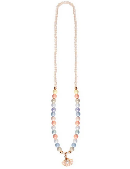 Collier coquillage pastel