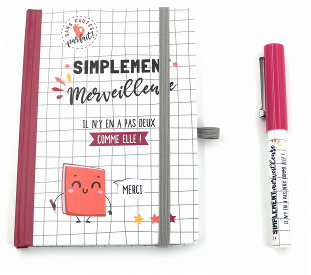 Ensemble carnet et stylo pour prof 3AS