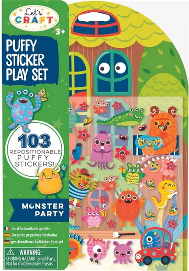 Ensemble de jeu gommettes fêtes des monstres