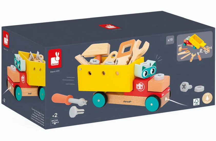 Camion à tirer Brico'kids à assembler