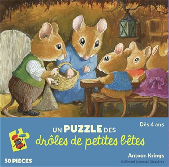 Théo le mulot : puzzle 50 pcs