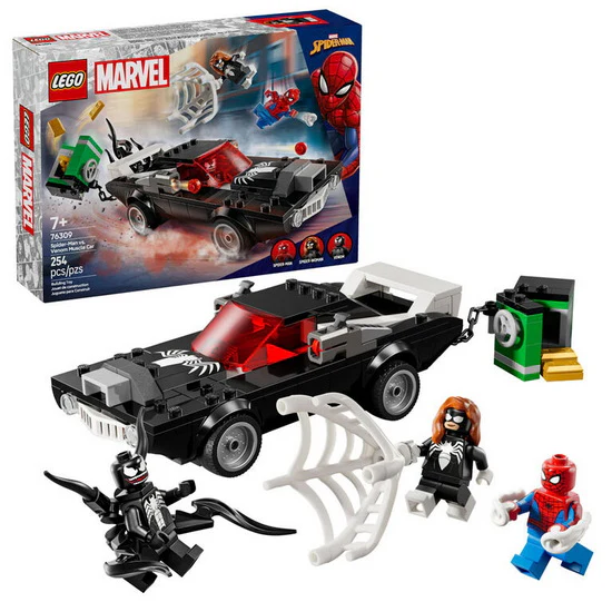 Spider-Man contre le bolide de Venom