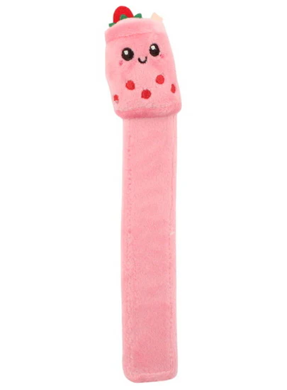 Signet peluche thé aux perles