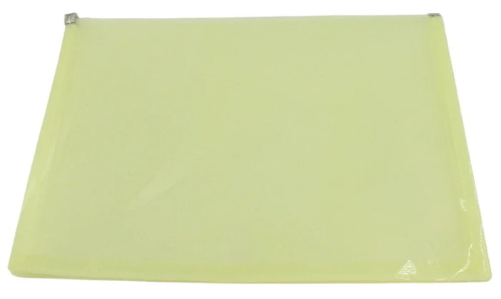 Env. à glissière format lettre jaune