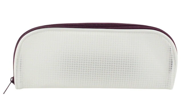 Étui à crayon en silicone accent coloré mauve