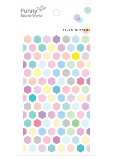 Gommettes hexagones