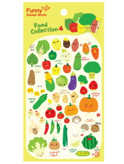 Gommettes fruits et légumes