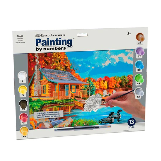 Peinture à numéros Chalet d'automne