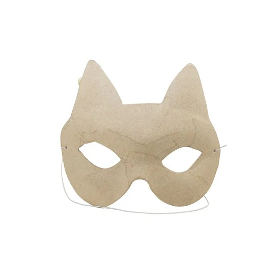 MASQUE PAPIER MÂCHÉ - CHAT (ENFANT)