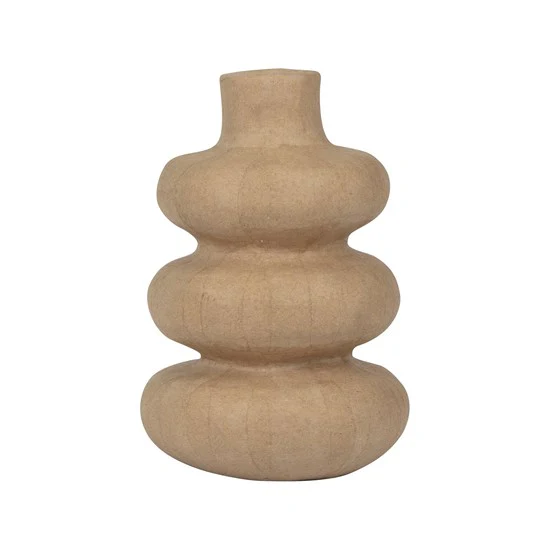 VASE COURBÉ EN PAPIER MÂCHÉ