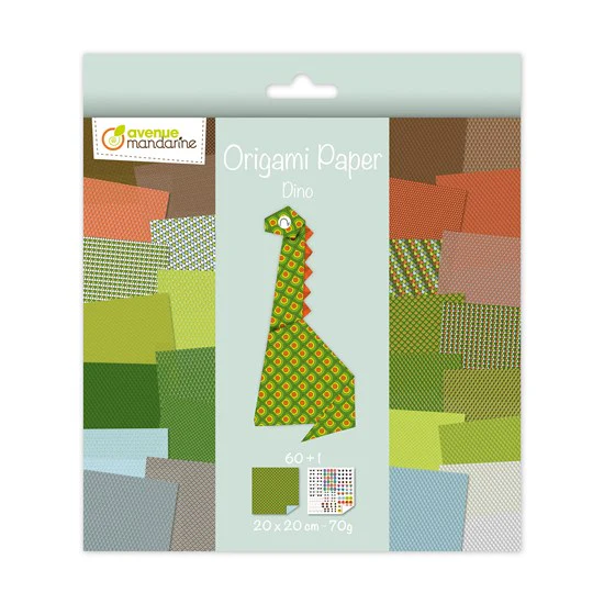 PAPIER ORIGAMI - DINO
