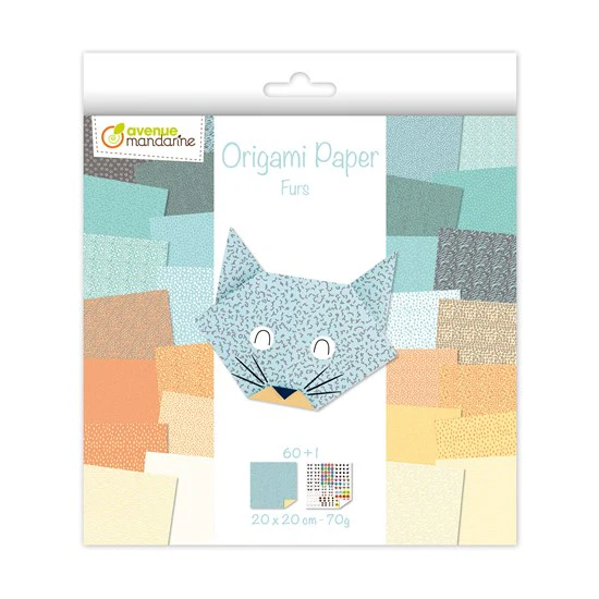 PAPIER ORIGAMI - FOURRURES