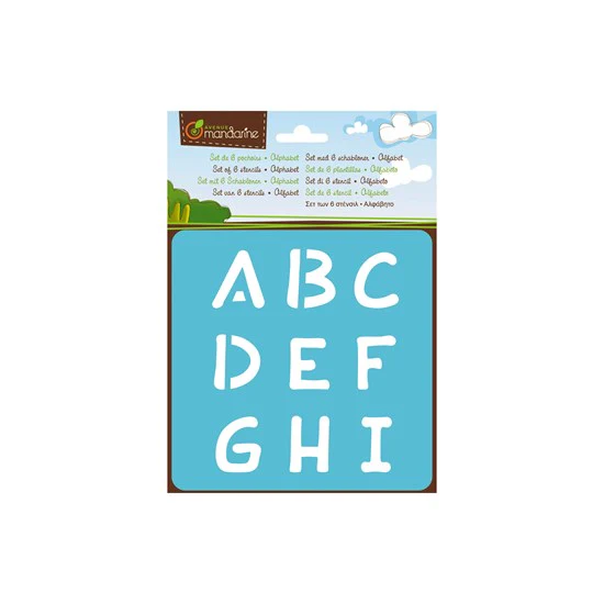 PQT. DE 6 POCHOIRS – ALPHABET
