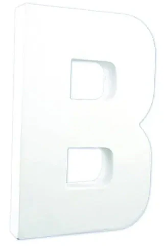 LETTRES ET CHIFFRES EN CARTON - LETTRE B