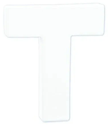 LETTRES ET CHIFFRES EN CARTON - LETTRE T