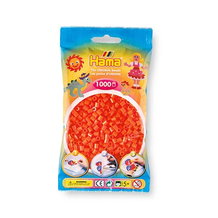 PQT. 1000 PERLES HAMA MIDI - ORANGE