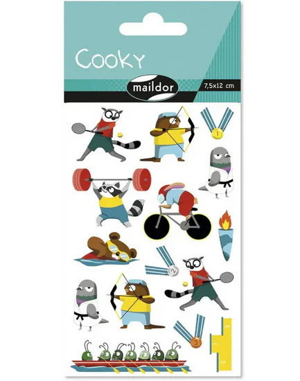 AUTOCOLLANTS *COOKY* JEUX OLYMPIQUES