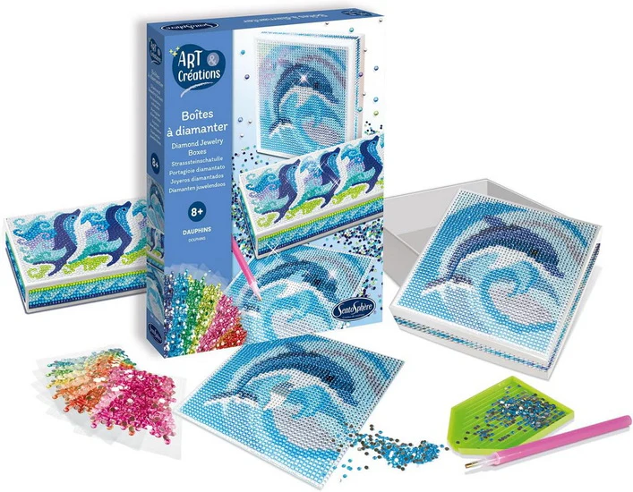 Boîtes à diamanter : dauphins
